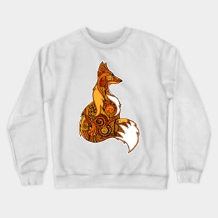 Zentangle fox Crewneck Sweatshirt